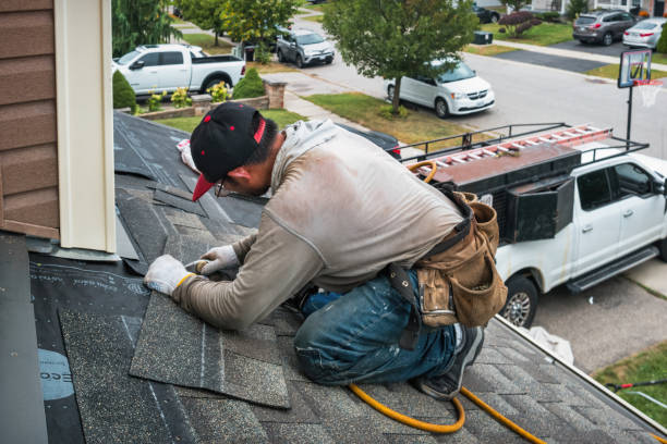 Professional Roofing technician working in Dunellen, NJ